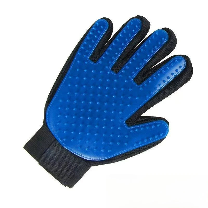 Pet Grooming Kit for Dog Cat Rabbit Fur 2 Sided Grooming Brush Bath Cleaning Glove De-Shedding De-Matting Pet Hair