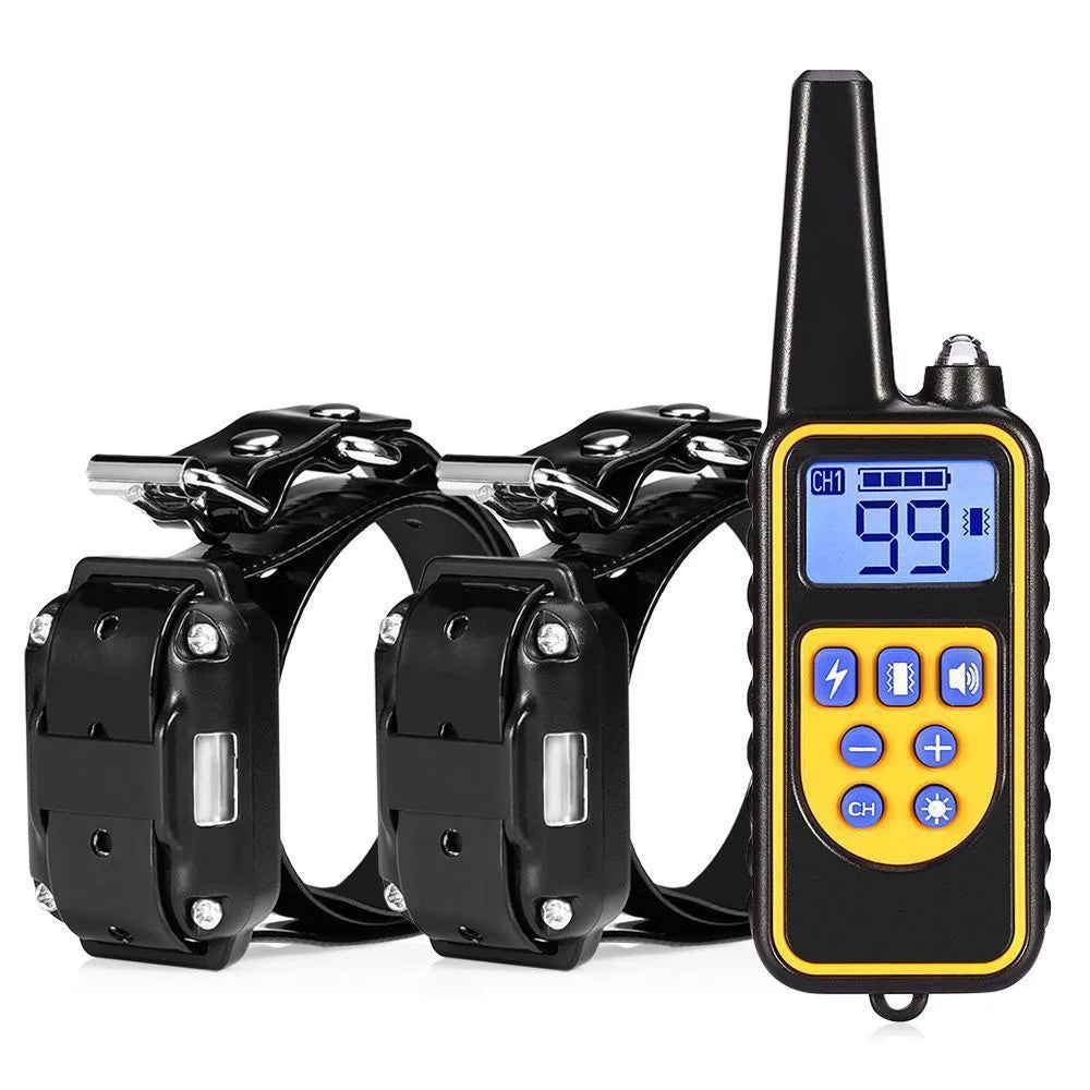 Adjustable Waterproof Dog Training Collar – Anti-Bark Remote Control with Shock, Vibration & Sound