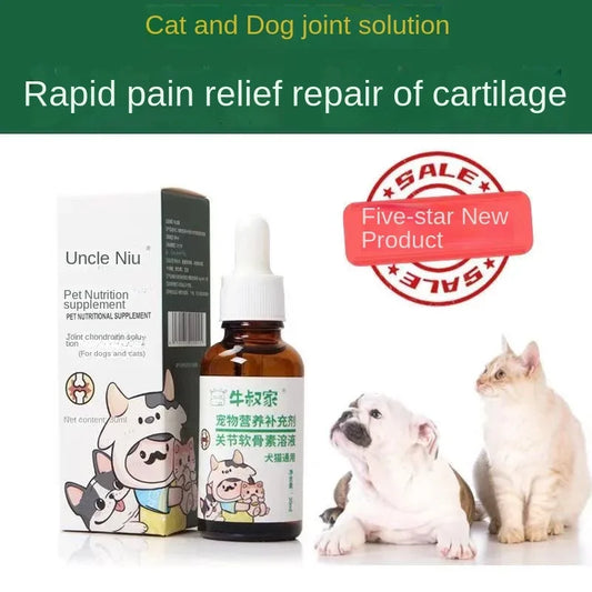 Chondroitin Joint Support Supplement for Dogs & Cats – 30ml Universal Liquid Nutrient Solution - Bdba PK