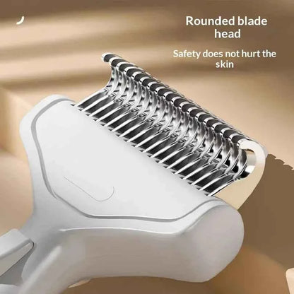 Pet comb cat-specific de-hair comb dog hair thinning brush grooming tool stainless steel cat hair removal brush pet supplies