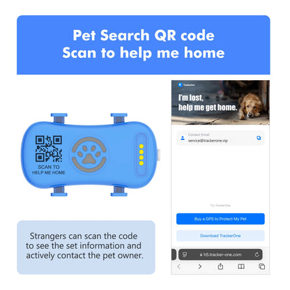 WANWAYTECH 4G Pet GPS Tracker – Waterproof Live Tracking for Dogs & Cats
