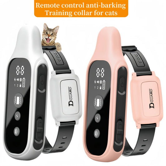 3000–3300ft Cat Training Collar – Remote Shock, Vibration & Sound Collar for Cats - Bdba PK