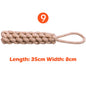 Interactive Cotton Rope Dog Toys for Small Large Dogs Tug of War Durable Bite Toy for Pet Pug Chihuahua Bichon Christmas Gift