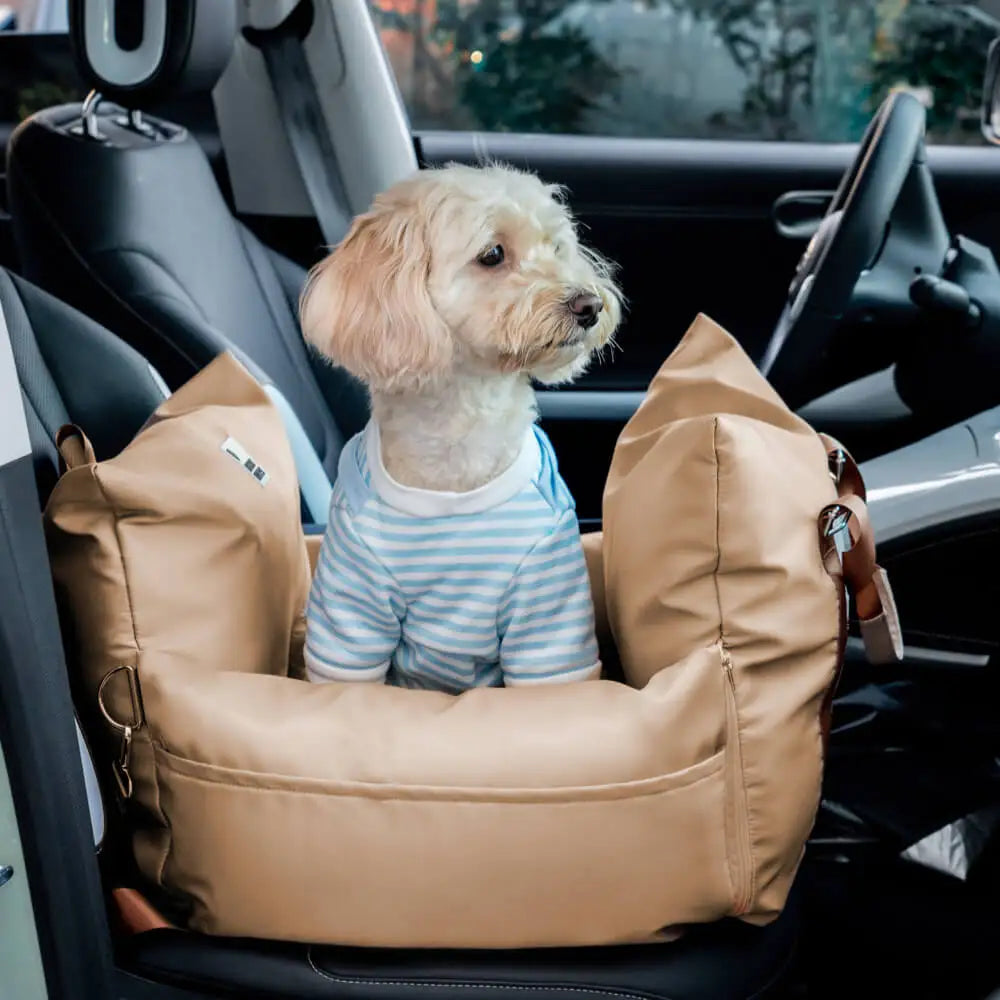 Waterproof Dog Car Seat – Orthopedic Travel Pet Bed with Safety Buckle