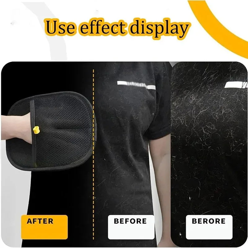 Reusable Pet Hair Removal Gloves – Double-Sided Fur Remover for Furniture & Carpet
