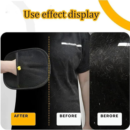 Reusable Pet Hair Removal Gloves – Double-Sided Fur Remover for Furniture & Carpet