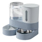 Automatic Cat Feeder Automatic Pet Feeder Water Dispenser Set for Cats Dogs 2-in-1 Food Bowl with Stainless Steel Insert 1pcs