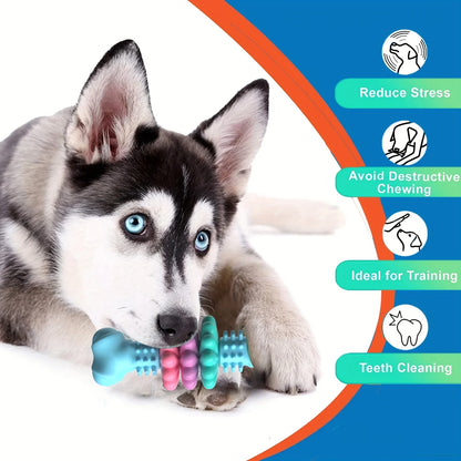 Durable TPR Dog Chew Bone for Aggressive Chewers Teeth Cleaning Toy for Small Medium Dogs Boredom Relief Training Toy Chew Extra