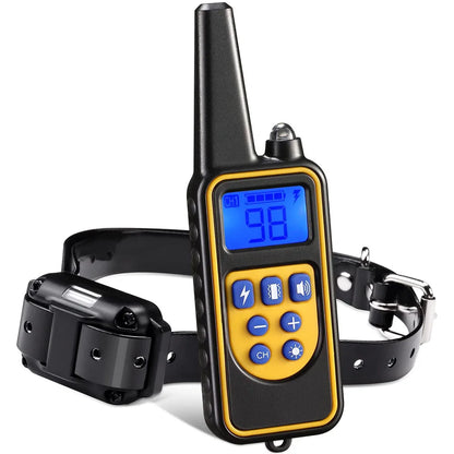 Adjustable Waterproof Dog Training Collar – Anti-Bark Remote Control with Shock, Vibration & Sound