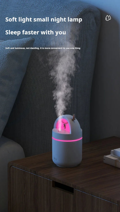 Mini USB Desktop Humidifier – Quiet Ultrasonic Aromatherapy Air Humidifier for Home & Office