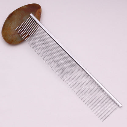Copper Dog Grooming Combs Pet Boundary Knot Massage Tools Professional Salon Cat Hair Cleaning Crescent High Low Teeth 7817#