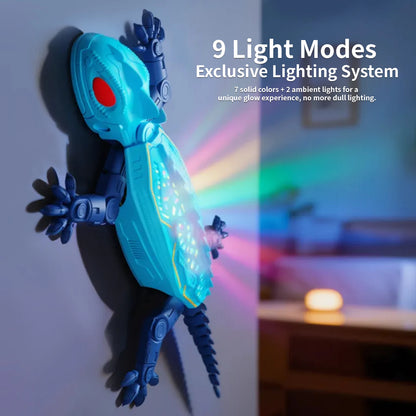 Simulated Gecko Climbing Remote Control, Ceiling and Floor Crawling Electric Toys, Birthday Gifts for Boys and Girls