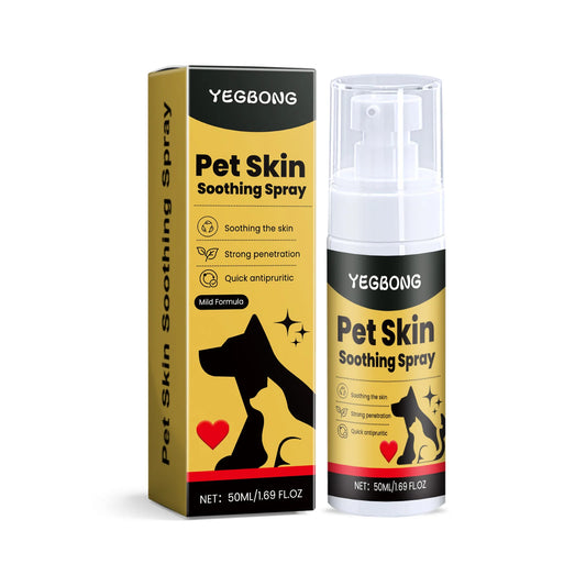 Pet Skin Care Spray Relieve Discomfort for Dogs Cat Flea Lice Control Alleviate Skin Scratching Licking Portable Pet Wound Spray - Bdba PK
