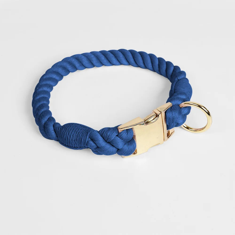 Rainbow Dog Collar Pet Puppy Walking Training Dog Collar with Metal Buckle for Large Medium Small Strap Belt Cotton Dogs Collar
