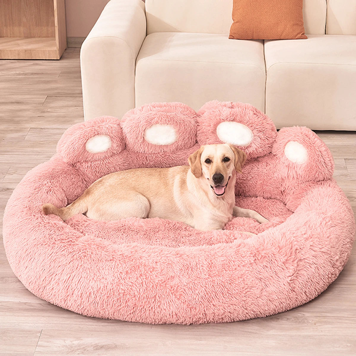 Plush Dog Sofa Bed – Washable Pet Kennel for Small, Medium & Large Dogs