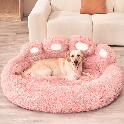 Plush Dog Sofa Bed – Washable Pet Kennel for Small, Medium & Large Dogs
