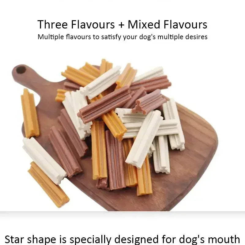 Dog Dental Chew Sticks – Fresh Breath Training Treats for Puppies & Adult Dogs (265g)