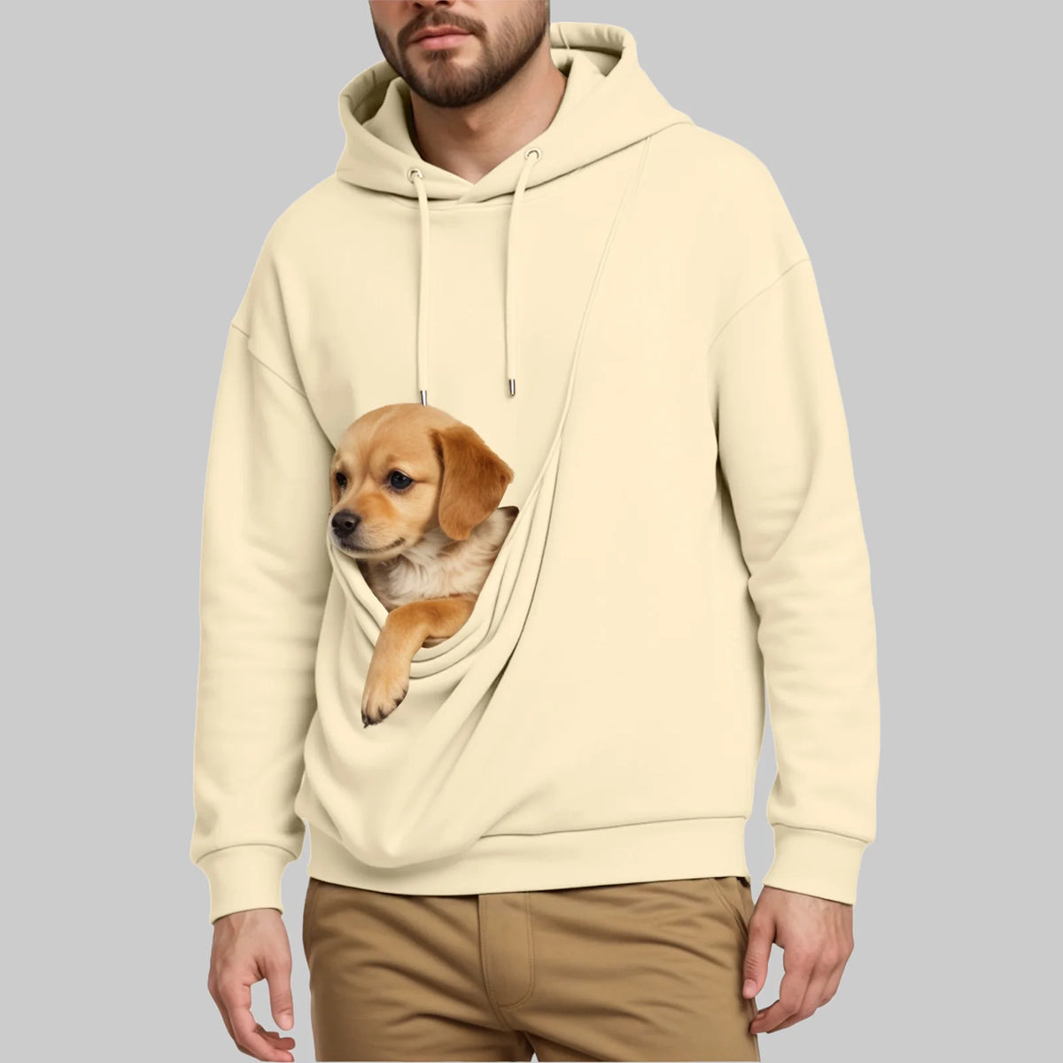 New Comfortable Sweater For Men Unisex Cat And Dog Bag Hooded Sweatshirt Pocket Pet Bag Holder