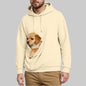 New Comfortable Sweater For Men Unisex Cat And Dog Bag Hooded Sweatshirt Pocket Pet Bag Holder