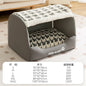 Dog Den Large-sized Dogs' Winter and Autumn Warmth Preservation Quilted Cat Den Drawer House Pet Bed Golden Retriever Washable