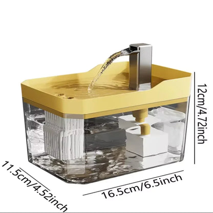 1.5L Cat Water Fountain Automatic Water Dispenser USB Live Circulation Filter Pet Drinker Quiet Pet Water Fountain Cat Small Pet