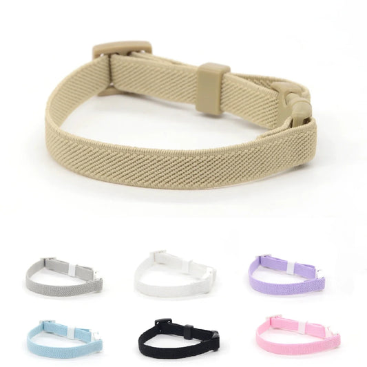 Cute Safety Stretch Elastic Cat Collar – Lightweight Quick-Release Kitten Collar for All Cats (24 Colours, S & L) - Bdba PK