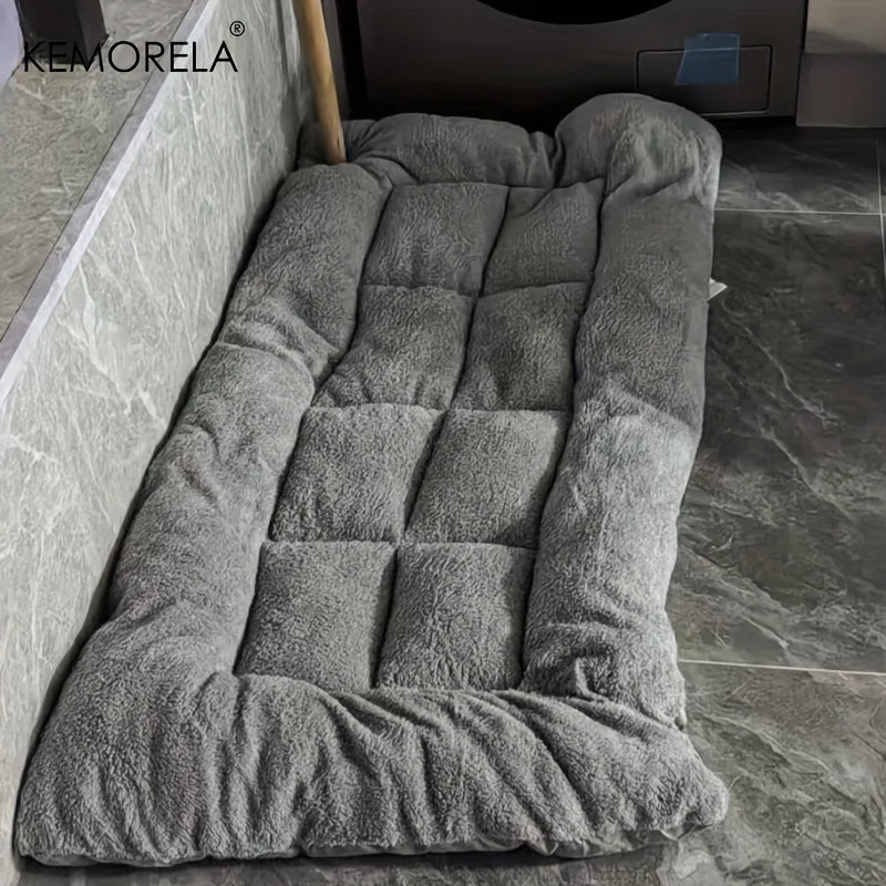 Extra Large Plush Dog Bed – Super Soft Polyester Crate Mat for Dogs & Cats