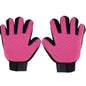 Pet Grooming Kit for Dog Cat Rabbit Fur 2 Sided Grooming Brush Bath Cleaning Glove De-Shedding De-Matting Pet Hair