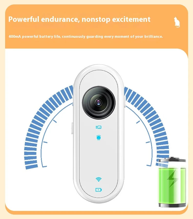 HD 1080P Pet Collar Camera – Waterproof WiFi Dog & Cat Body Cam with Anti-Shake