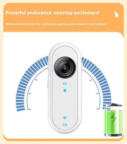 HD 1080P Pet Collar Camera – Waterproof WiFi Dog & Cat Body Cam with Anti-Shake