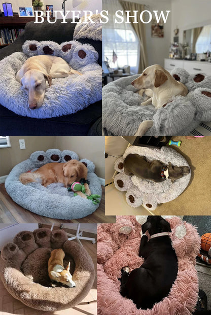 Plush Dog Sofa Bed – Washable Pet Kennel for Small, Medium & Large Dogs