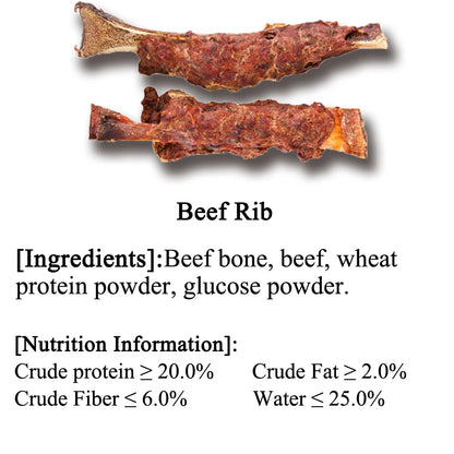 All Natural Beef Rib Dog Chews – Long-Lasting Treats with No Artificial Additives