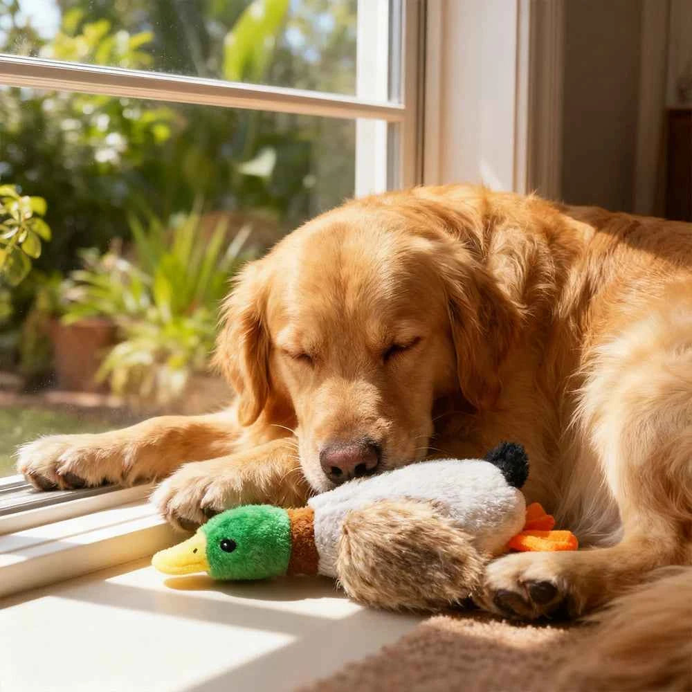 Cute Plush Duck Dogs Squeak Toys Funny Pet Play Intereactive Chew Toy for Small Medium Dog Pets Supplies Accessories