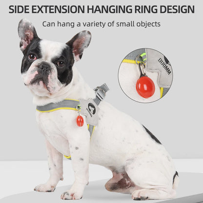 Saddle-Style Dog Chest Harness – Breathable Reflective Harness with Optional LED Leash
