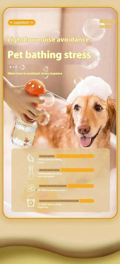 Electric Automatic Foam Machine,Rechargeable Shampoo Dispenser for Dog and Cat Bathingz,Pet Accessories,Household Clean,Bathroom