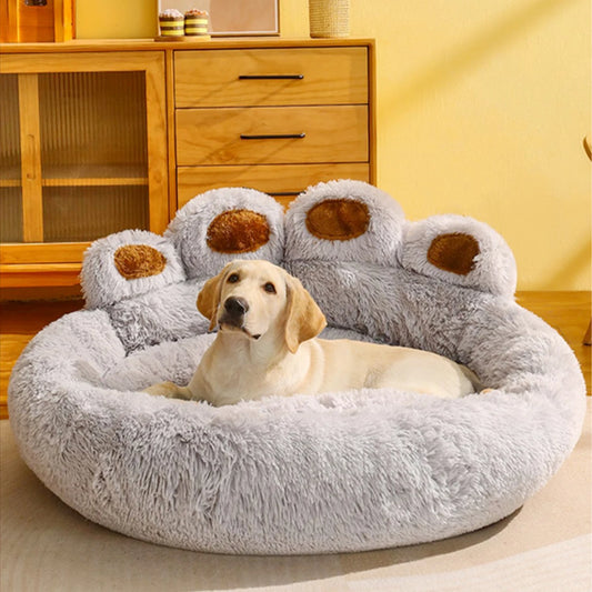 Plush Dog Sofa Bed – Washable Pet Kennel for Small, Medium & Large Dogs