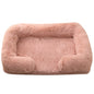 Half-Surround Dog Bed – Soft Plush Orthopedic Pet Sofa for Dogs & Cats