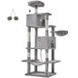 JHK Cat Tree Tower 66 Inch Large Multi Level Cat Climbing Tower with Condo Natural Sisal Scratching Posts Pet House for Indoor