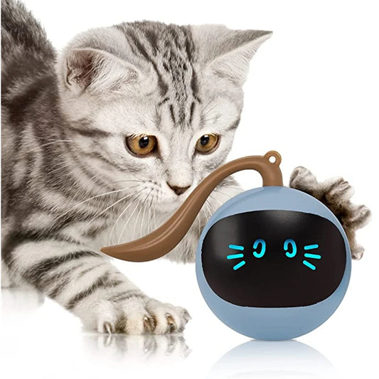 AI Smart Cat Ball Toy – USB Rechargeable 360° Rolling Interactive Cat Toy