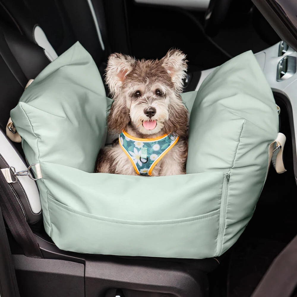 Waterproof Dog Car Seat – Orthopedic Travel Pet Bed with Safety Buckle