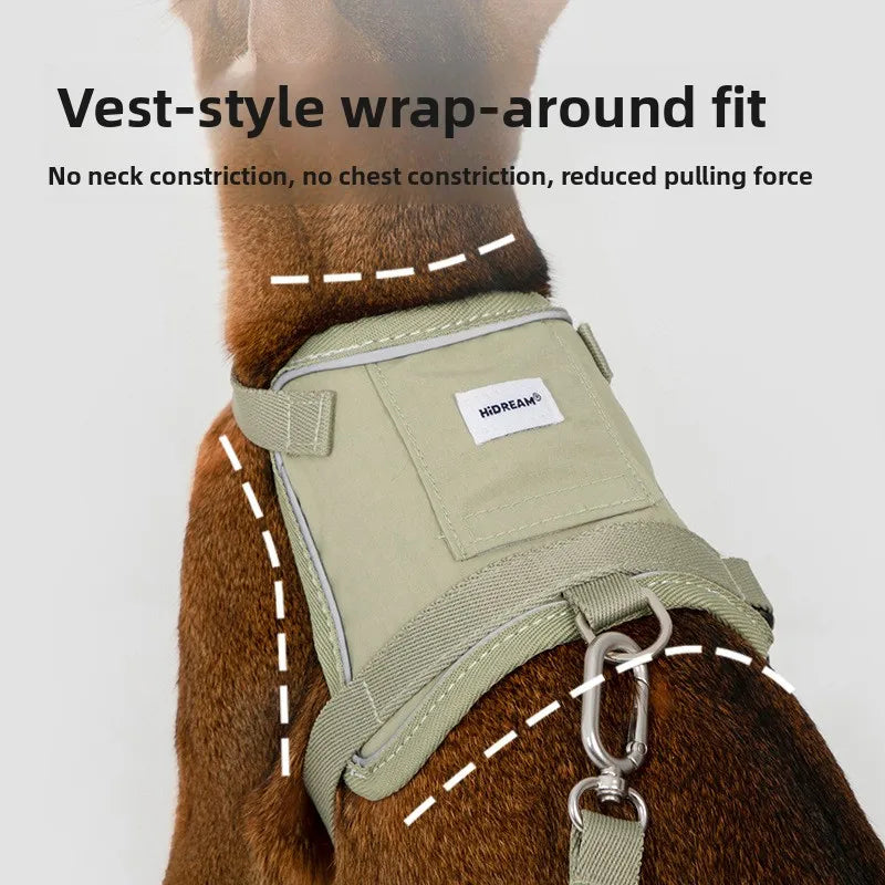 Anti-Escape Cat Vest Harness 39g, GPS Tracker Pocket, Breathable Mesh, Reflective, 130cm Leash for Walking, cat accessories
