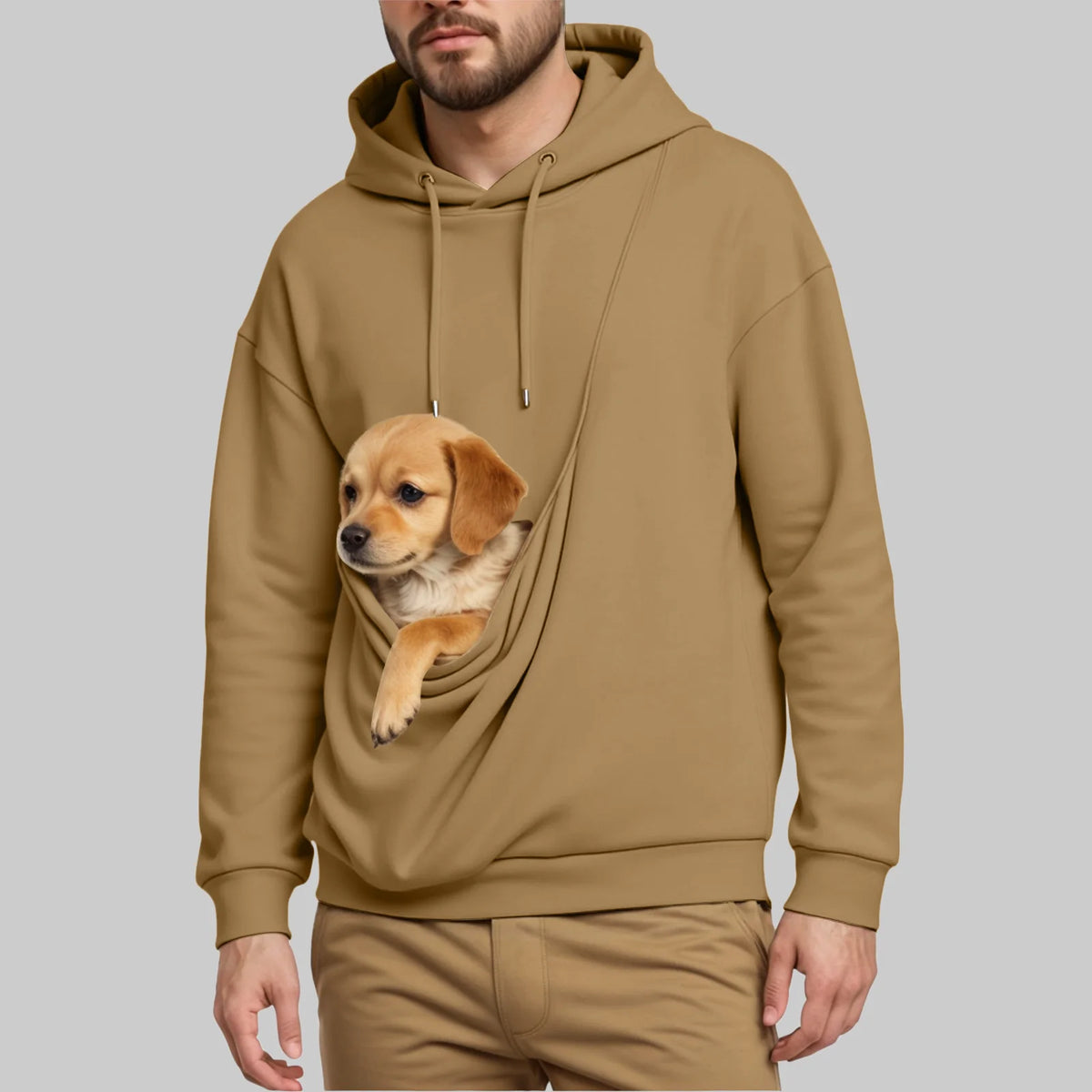 New Comfortable Sweater For Men Unisex Cat And Dog Bag Hooded Sweatshirt Pocket Pet Bag Holder