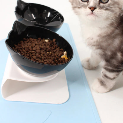 Non-Slip Double Cat Bowl Dog Bowl With Stand Pet Feeding Cat Water Bowl For Cats Food Pet Bowls For Dogs Feeder Product Supplies - Bdba PK