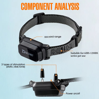 YHLC 800m Dog Training Collar – Waterproof LCD Remote with Shock, Vibration & Sound
