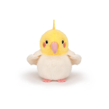 Cartoon Birds Plush Toys Pendant Keychain Simulation Parrot Bird Nest Plush Keyring Anime Cute Girl Kawaii Room Decor Kids Gifts