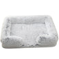 Half-Surround Dog Bed – Soft Plush Orthopedic Pet Sofa for Dogs & Cats