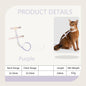 Cat Harness Leash Set Adjustable I-shaped Walking Cat Rope Chest Strap Pet Outdoor Supplies Breathable Harness Leash Puppy Cat