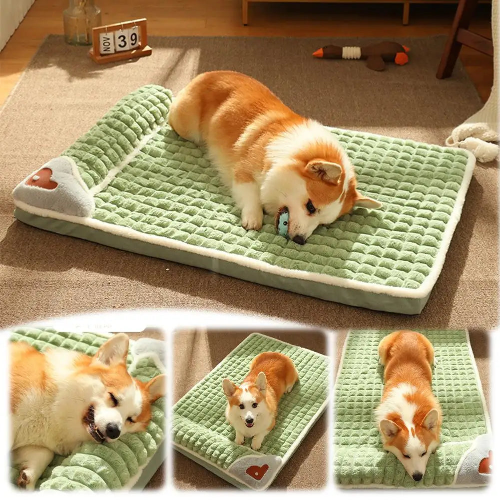 Machine Washable Dog Bed Removable Orthopedic Puppy Cushion Winter Memory Foam Dog Pillow For Small Medium Large Dogs And Cats