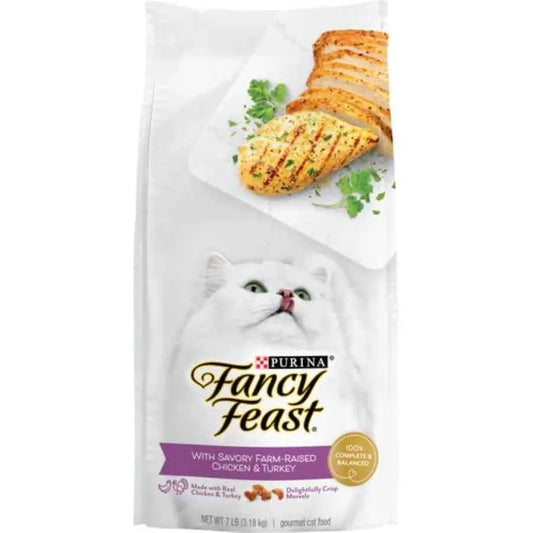 PURINA Dry Cat Food with Savory Chicken and Turkey - 7 lb. Bag Pack of 2