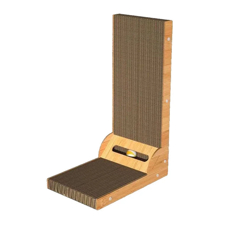 Cat Scratching Board L-shaped Detachable Wooden Wear Resistant and Scratch Resistant Grinding Claw Toy Furniture Protector CAT